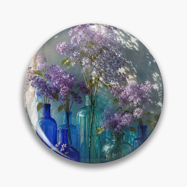 Item preview, Sunlit Lilacs in Cobalt designed and sold by andreisky.