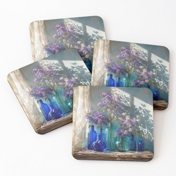 Item preview, Sunlit Lilacs in Cobalt designed and sold by andreisky.