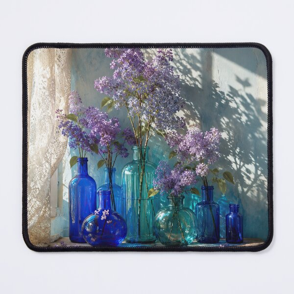 Item preview, Sunlit Lilacs in Cobalt designed and sold by andreisky.