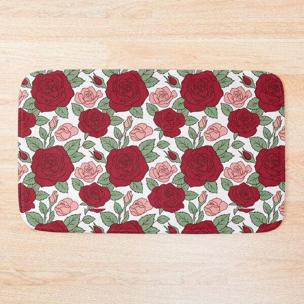 Item preview, Classic Red and Pink Rose Garden Pattern designed and sold by AIG - Andrei Ilie Graphics.