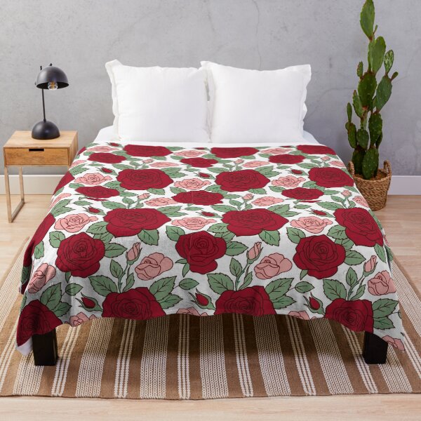 Item preview, Classic Red and Pink Rose Garden Pattern designed and sold by AIG - Andrei Ilie Graphics.