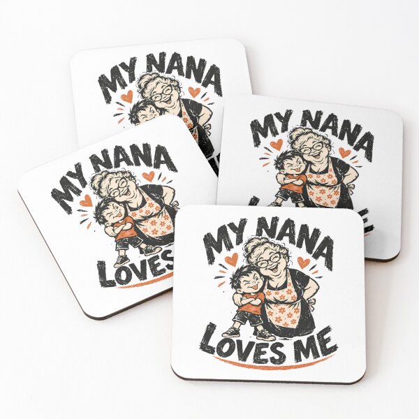 Item preview, My Nana Loves Me - Funny Retro Grandma and Grandson Design designed and sold by BumbleBloom7.