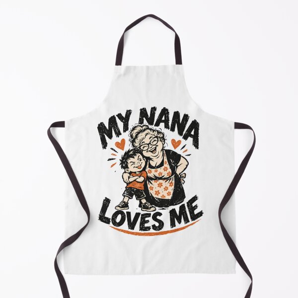Item preview, My Nana Loves Me - Funny Retro Grandma and Grandson Design designed and sold by BumbleBloom7.