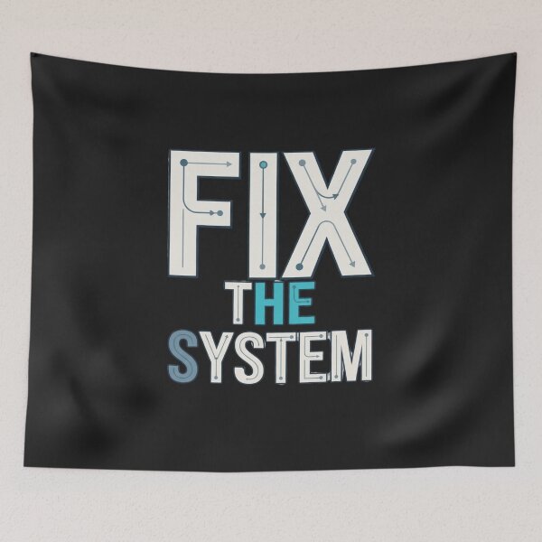 Item preview, Fix the System Troubleshooting Maintenance Engineering designed and sold by Amr Darwish Graphic designer.