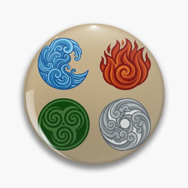 Item preview, Four Elements Symbols Water Fire Earth Air Art designed and sold by Fine-Arts-Lab.