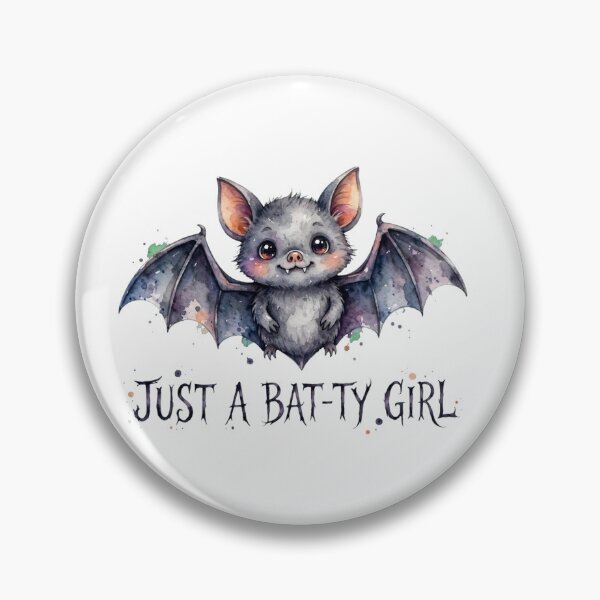 Item preview, Just A Bat-ty Girl – Cute Bat Halloween Watercolor designed and sold by ZyVoAli.