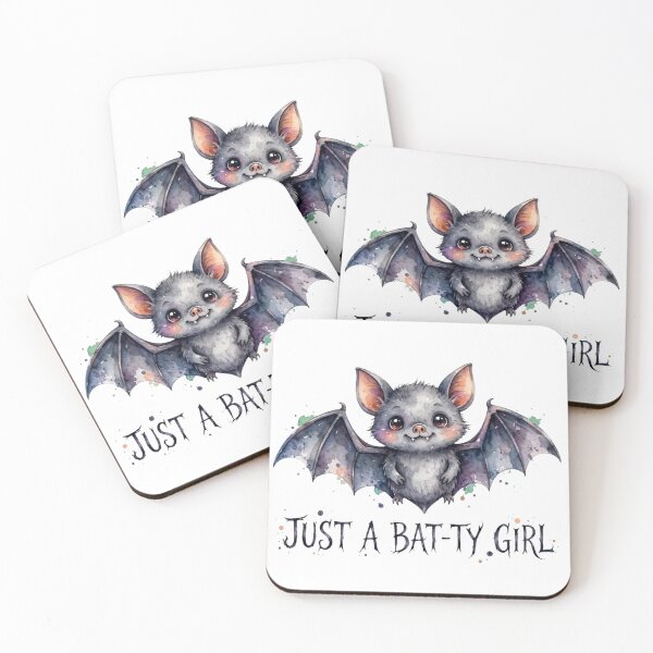 Item preview, Just A Bat-ty Girl – Cute Bat Halloween Watercolor designed and sold by ZyVoAli.