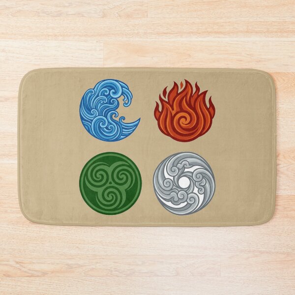 Item preview, Four Elements Symbols Water Fire Earth Air Art designed and sold by Fine-Arts-Lab.