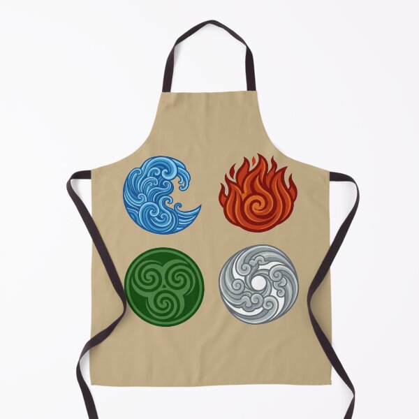 Item preview, Four Elements Symbols Water Fire Earth Air Art designed and sold by Fine-Arts-Lab.