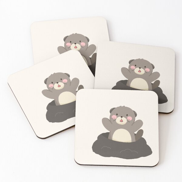 Item preview, Cute Hand Drawn Otter Flat Vector Kid Graphic designed and sold by Porpor Artwork.