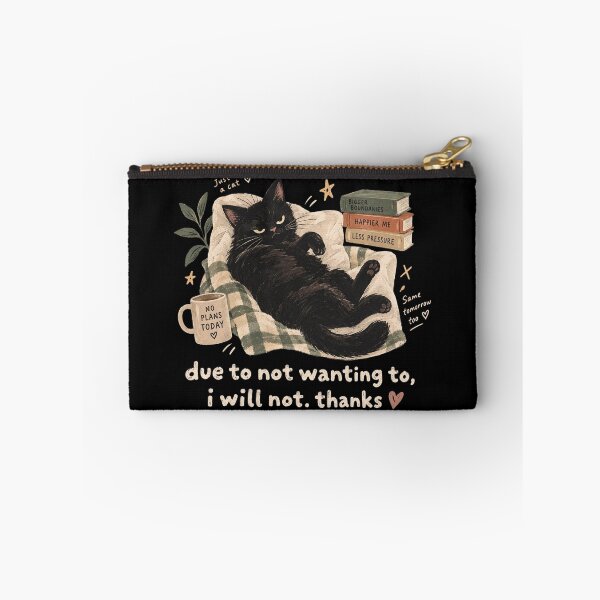 Item preview, Due To Not Wanting To I Will Not Thanks Cat Shirt, Funny Sarcastic Cat Tee, Introvert Humor Shirt, Cat Lover Gift designed and sold by Quiajia.