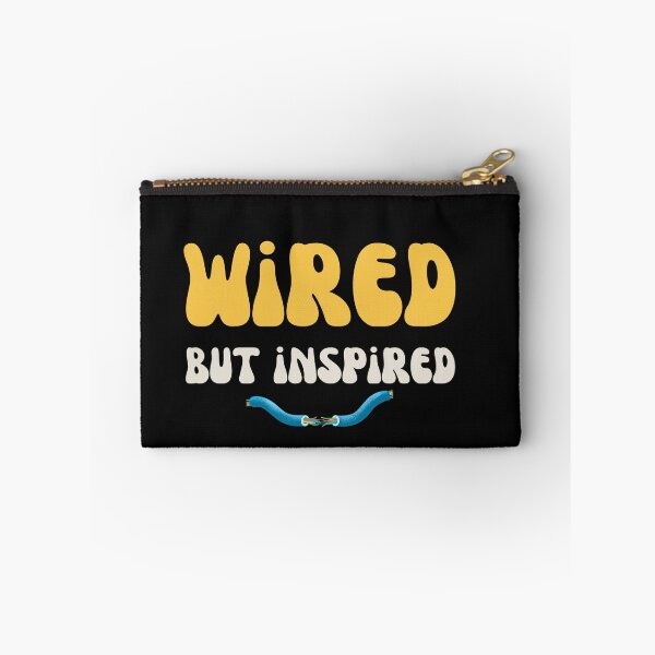 Item preview, Wired But Inspired Retro Electrician Coder IT Tech designed and sold by mumchaosdesigns.