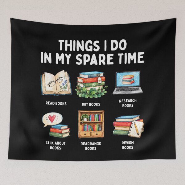 Item preview, Things I Do In My Spare Time Funny Book Lover designed and sold by LounisArt.
