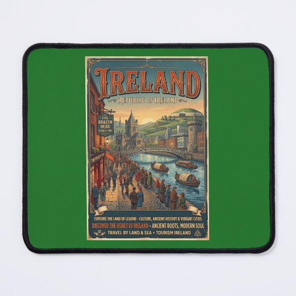 Item preview, Vintage Ireland Travel Poster - Republic of Ireland designed and sold by ArtworkNorth.
