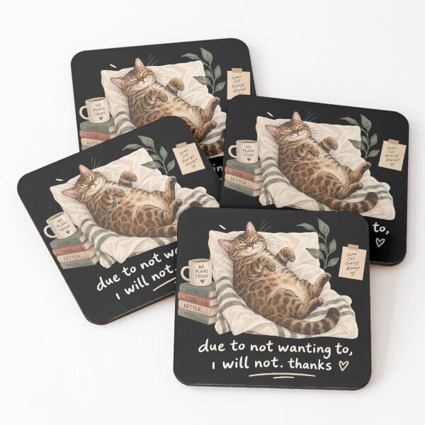 Item preview, Due To Not Wanting To I Will Not Thanks Cat Shirt, Funny Sarcastic Cat Tee, Introvert Humor Shirt, Cat Lover Gift designed and sold by Quiajia.