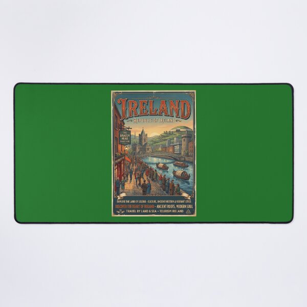 Item preview, Vintage Ireland Travel Poster - Republic of Ireland designed and sold by ArtworkNorth.