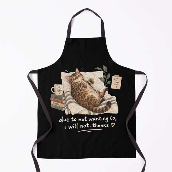 Item preview, Due To Not Wanting To I Will Not Thanks Cat Shirt, Funny Sarcastic Cat Tee, Introvert Humor Shirt, Cat Lover Gift designed and sold by Quiajia.