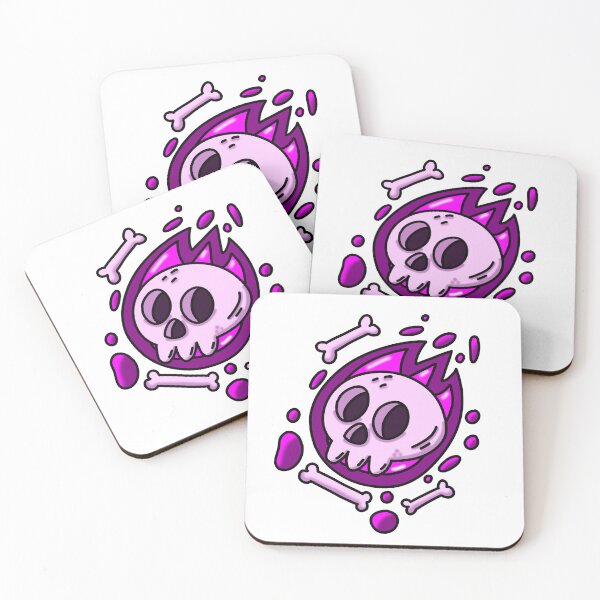 Item preview, Halloween Skull & Bones – Pink Edition designed and sold by aleajsstuff.