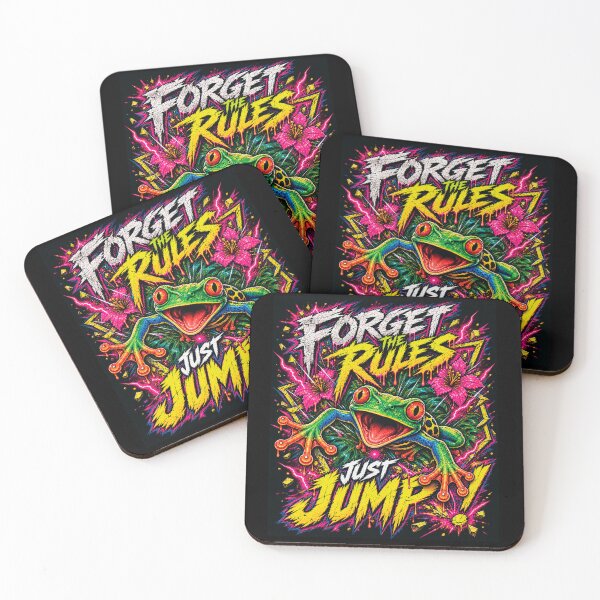 Item preview, Forget The Rules Just Jump Frog designed and sold by CrazySzoopWorld.