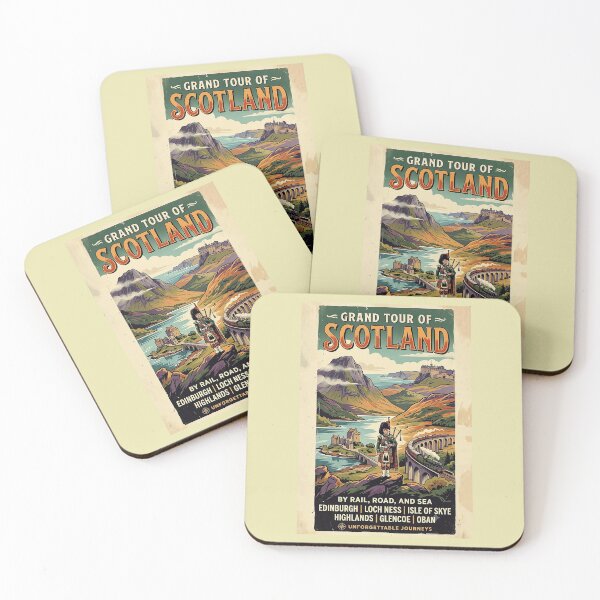 Item preview, Vintage Scotland Grand Tour Travel Poster designed and sold by ArtworkNorth.