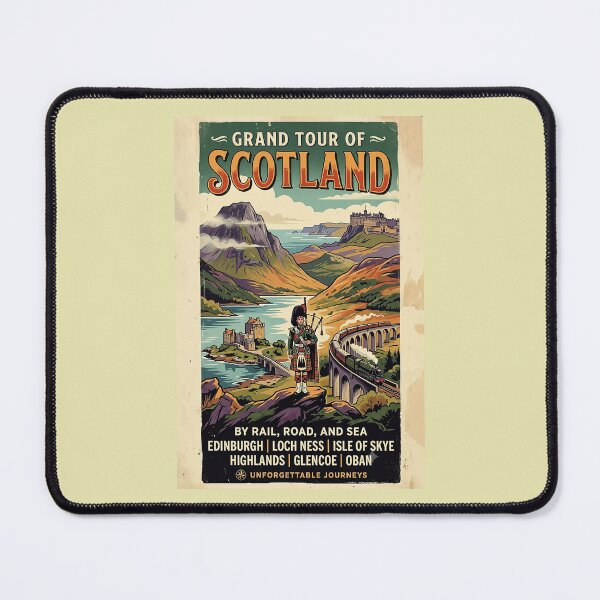 Item preview, Vintage Scotland Grand Tour Travel Poster designed and sold by ArtworkNorth.