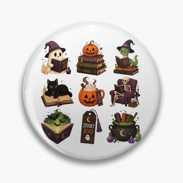 Item preview, Spooky Reads Halloween Bookworm & BookTok Cute Sticker Pack designed and sold by aysenism.