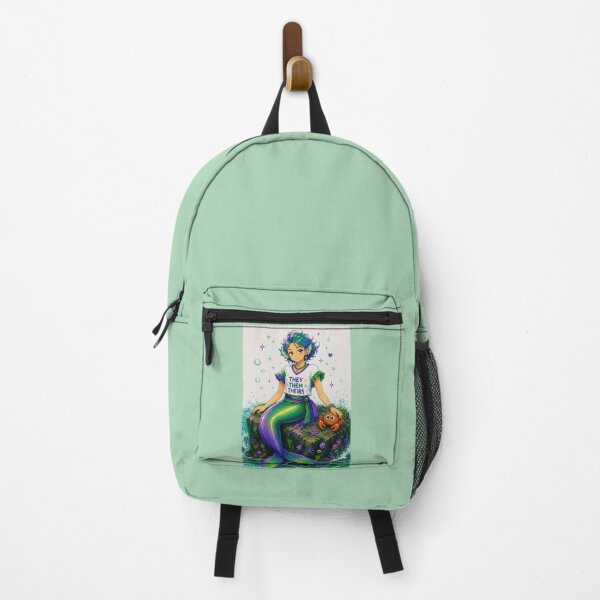 Item preview, Non-binary Mermaid and Crab designed and sold by GreenNBlue.