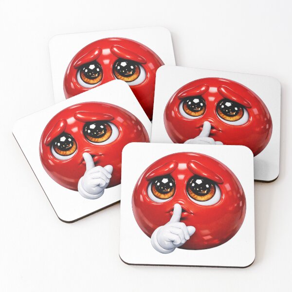 Item preview, Quiet: Red Emoji Collection  designed and sold by EscapeArtist13.
