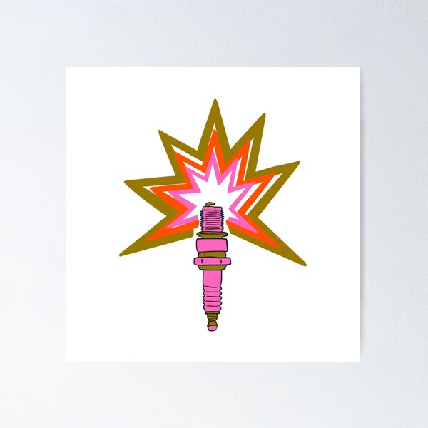 Item preview, Retro Pink Microphone Starburst – Bold Neon Music Lover Vintage Pop Art Design designed and sold by Ikochane.