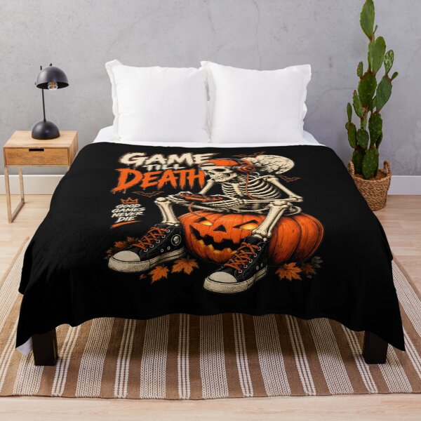 Item preview, Skeleton Game Till Death Pumpkin Halloween designed and sold by OlyvieArt.