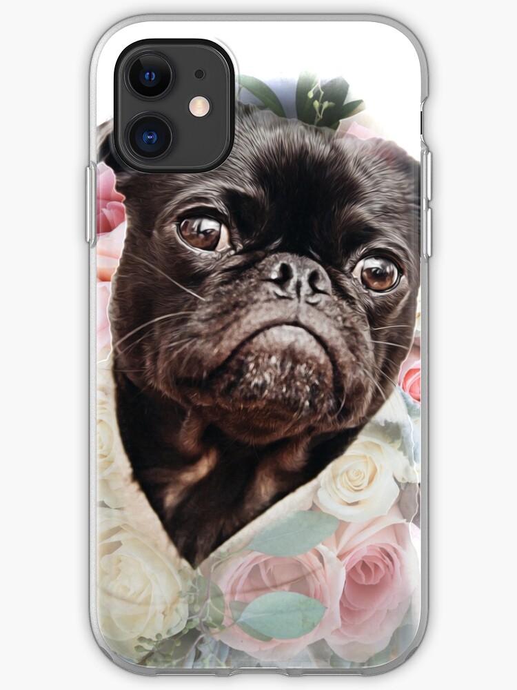 Pug in flowers iPhone 11 case Pug in flowers iPhone 11 case