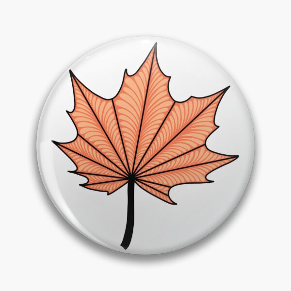 Item preview, Orange Maple Leaf – Autumn Nature Illustration designed and sold by FioreDiCiliegio.