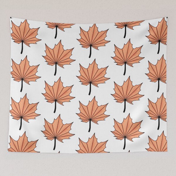 Item preview, Orange Maple Leaf – Autumn Nature Illustration designed and sold by FioreDiCiliegio.