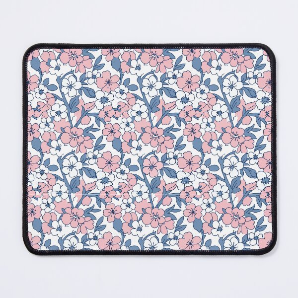 Item preview, Pink Blue Cherry Blossom Floral Pattern designed and sold by AIG - Andrei Ilie Graphics.