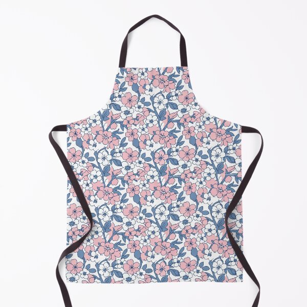 Item preview, Pink Blue Cherry Blossom Floral Pattern designed and sold by AIG - Andrei Ilie Graphics.
