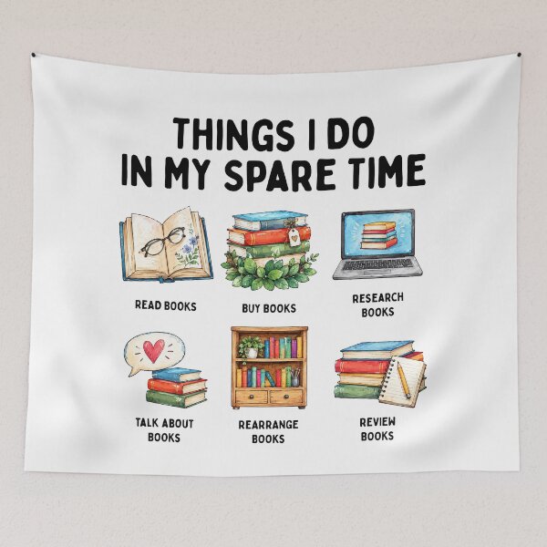 Item preview, Things I Do In My Spare Time Funny Book Lover designed and sold by LounisArt.