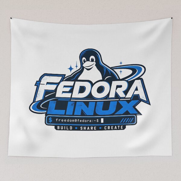 Item preview, Fedora Linux Penguin Open Source designed and sold by MR-HOOBY.