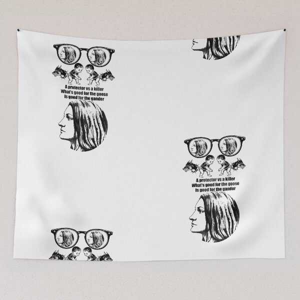 Item preview, A protector vs a killer***  designed and sold by sanctuarywear.