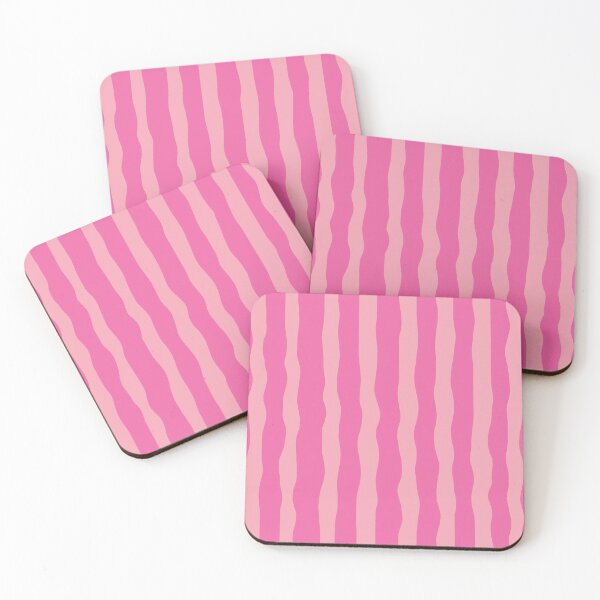 Artikelvorschau, Pink Wavy Stripes Abstract Pattern Color Design entworfen und verkauft von BigDigital.