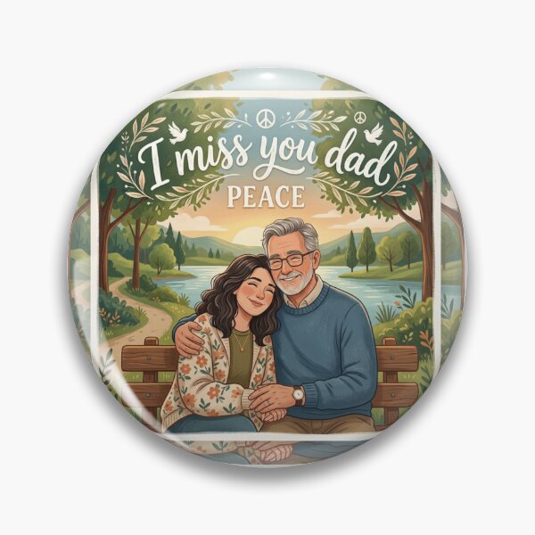Item preview, I Miss You Dad Memorial Peace Dove Heart Artwork designed and sold by Alta-store.