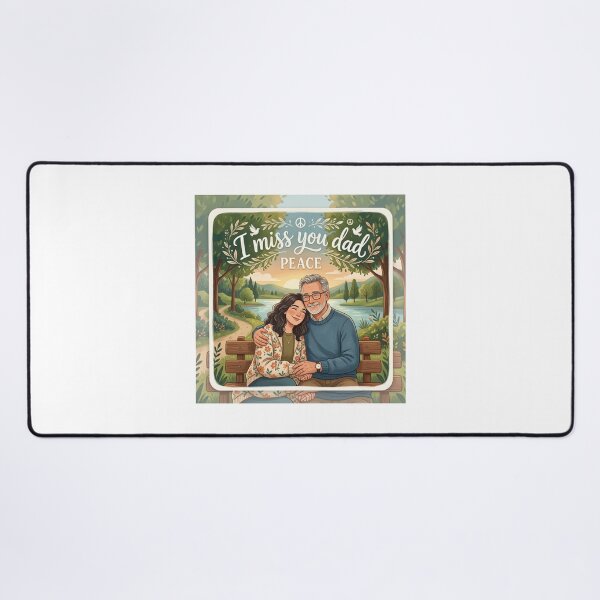 Item preview, I Miss You Dad Memorial Peace Dove Heart Artwork designed and sold by Alta-store.
