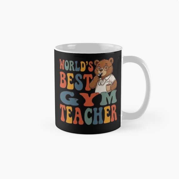 Item preview, World's Best Gym Teacher Retro Groovy    designed and sold by ViralVector.