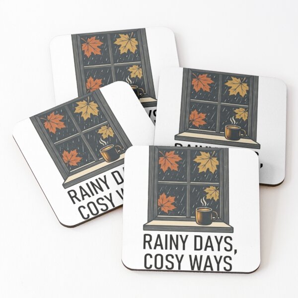 Item preview, Rainy Days Cozy Ways – Autumn Window designed and sold by Salma.Store.