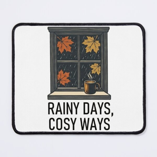 Item preview, Rainy Days Cozy Ways – Autumn Window designed and sold by Salma.Store.