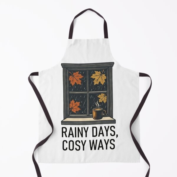 Item preview, Rainy Days Cozy Ways – Autumn Window designed and sold by Salma.Store.