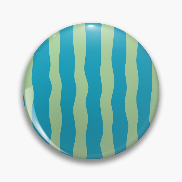 Item preview, Turquoise Green Wavy Stripes Abstract PatternColor Design designed and sold by BigDigital.