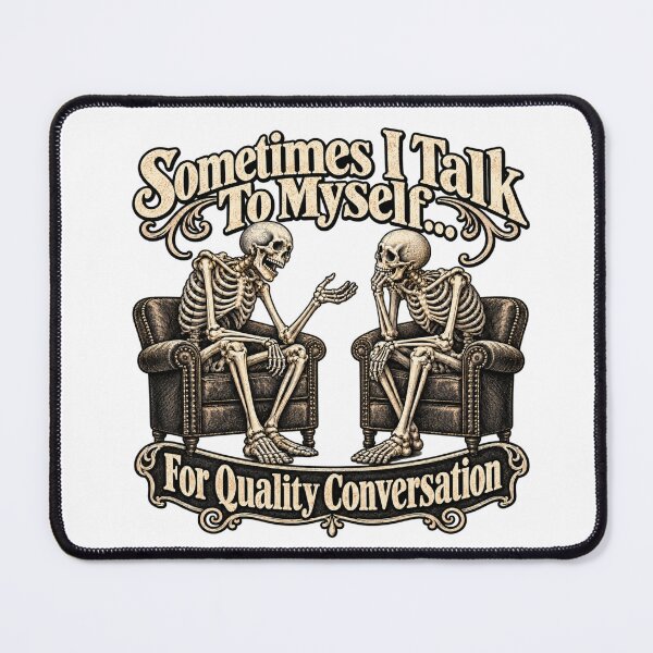 Item preview, Sometimes I Talk To Myself Skeleton designed and sold by thestiles.