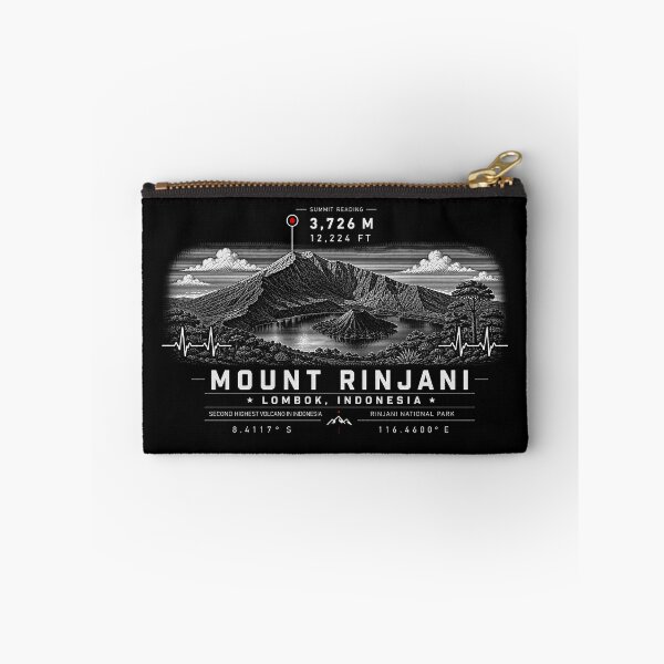 Item preview, ✨❤️ HEARTBEATS OF THE WORLD COLLECTION ❤️ - Mount Rinjani Summit Emblem - RINJANI NATIONAL PARK - LOMBOK - INDONESIA designed and sold by WheelieGdArt.