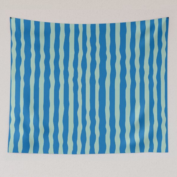 Item preview, Blue  Green Wavy Stripes Abstract PatternColor Design designed and sold by BigDigital.