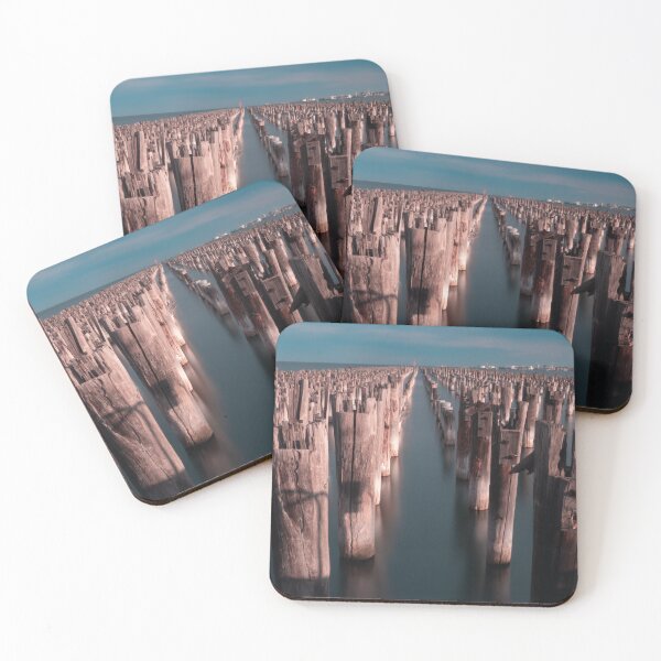 Item preview, Muelle silencioso de madera en el mar designed and sold by Twisted Light Images.